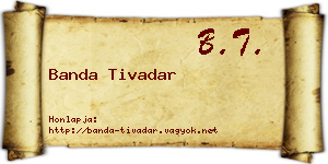 Banda Tivadar névjegykártya